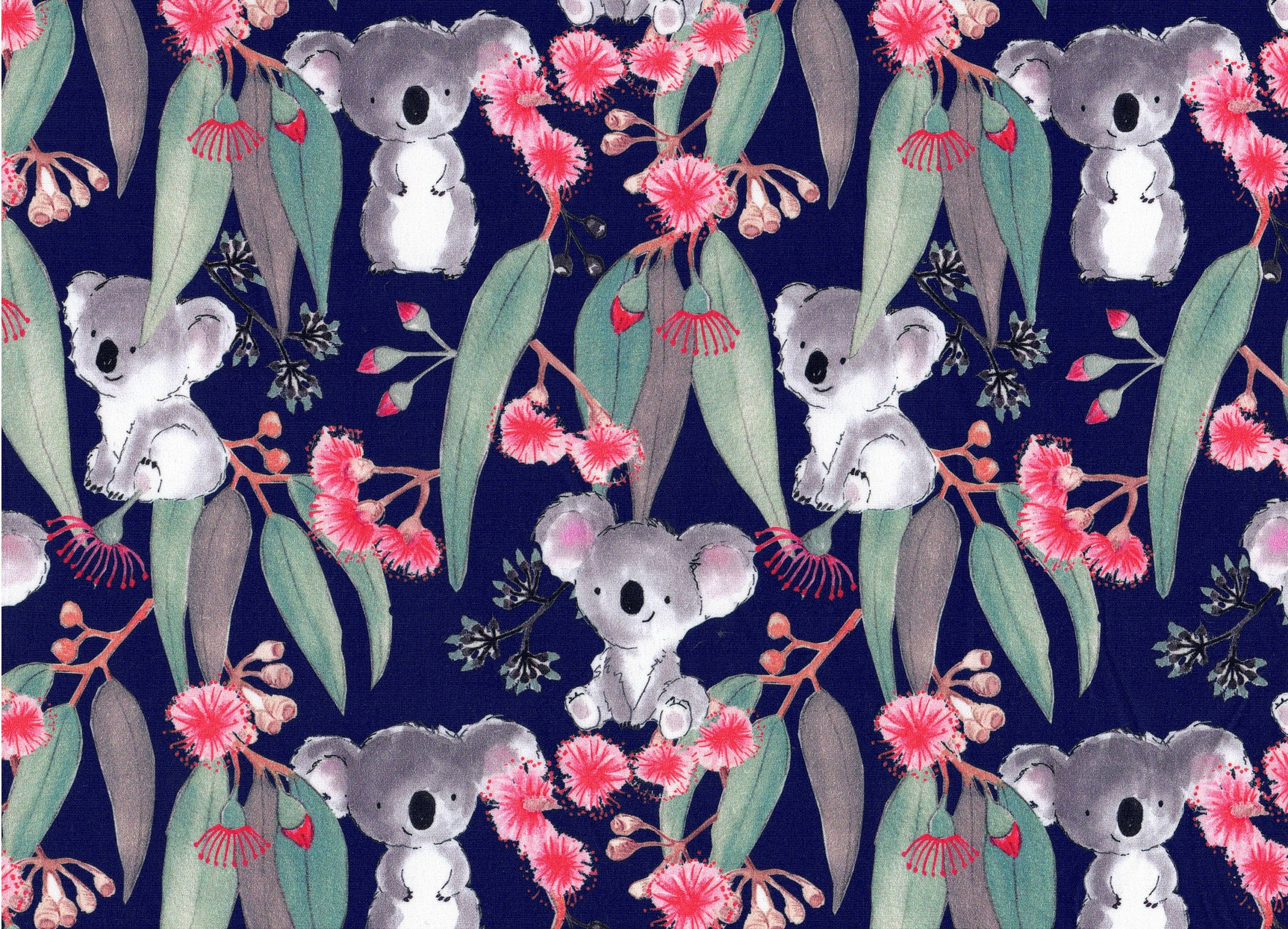 FLANNELETTE Gummy Koala Bears MOSES BASKET Fitted Sheet Cute Etsy