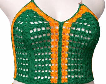 Golden Tide Crochet Set Pattern – Bralette (PDF Download)