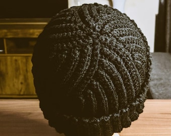 Crochet Ribbed Brioche Beanie Pattern: Beginner Friendly (PDF Pattern)