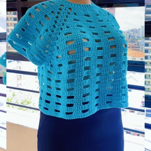 Tender blush top - Crochet PDF Pattern