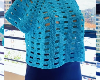 Tender blush top - Crochet PDF Pattern