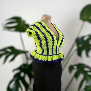 Granny Stitch Peplum Top