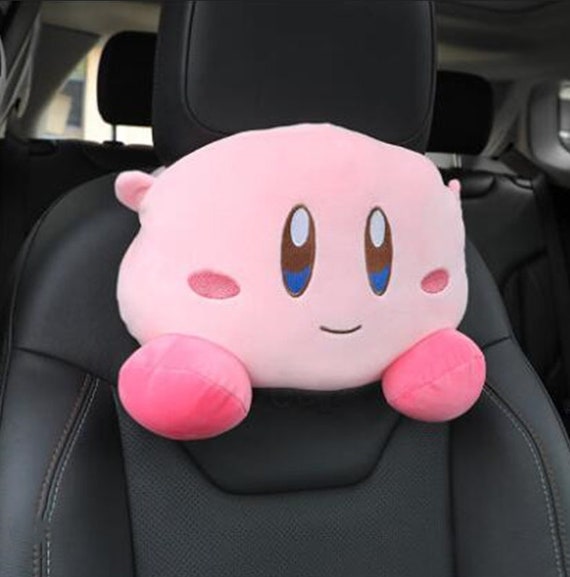 Cute Pink Headrest Plush, Car Accessories for Teens, Travel Lumber Pillow, Seat  Cushion, Gifts for Him, Creative Neck Pillows 