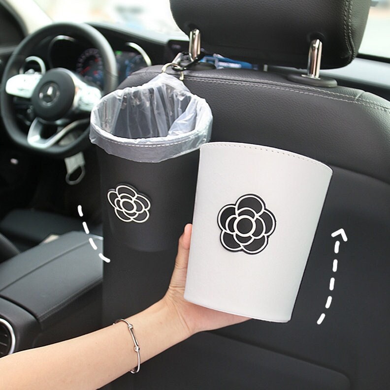 Poubelle de voiture avec couvercle Multifonctionnel Mini poubelle pour  voiture avec 90pcs Sacs poubelles