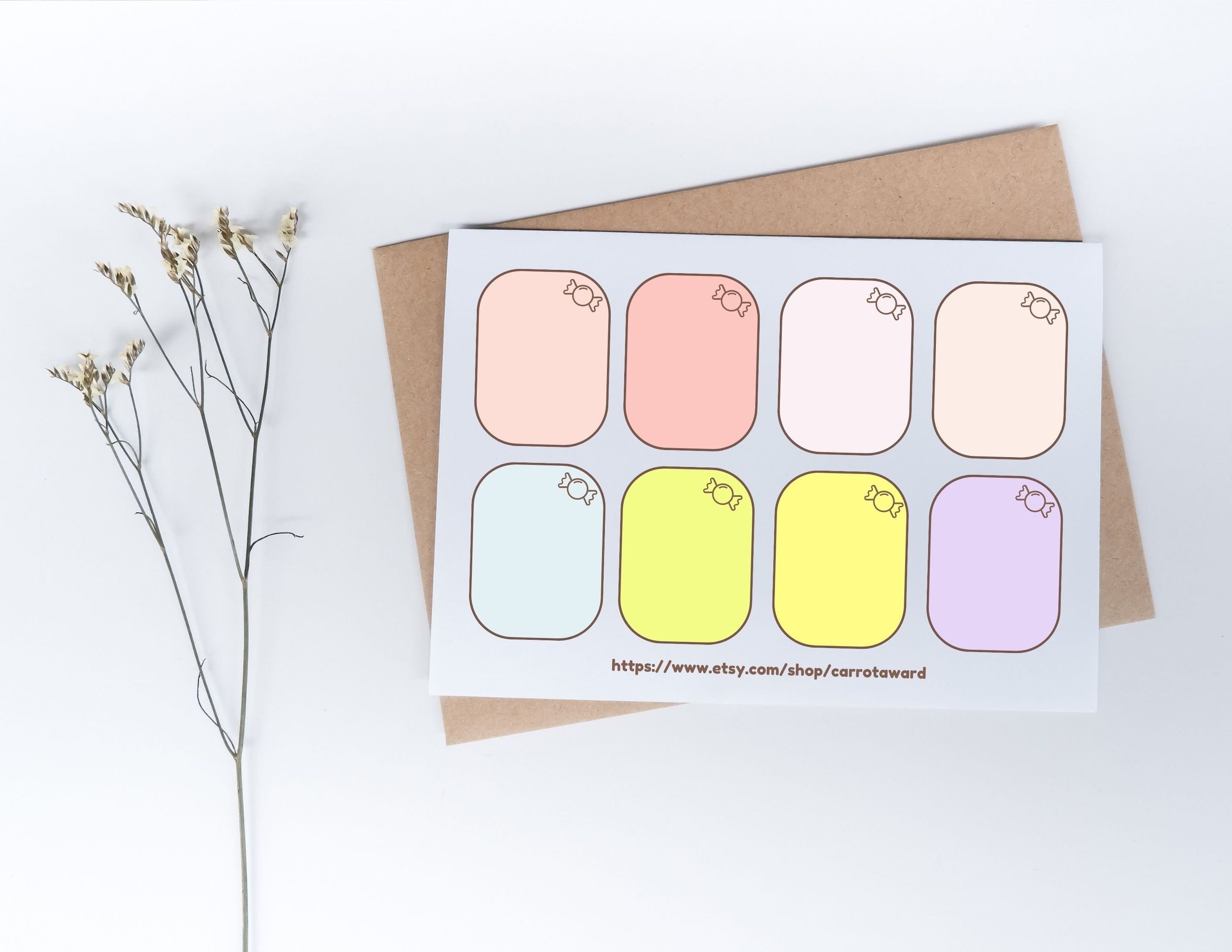 Lemon Candy Digital Sticker Pack, PNG / PDF / Transparent Background ...