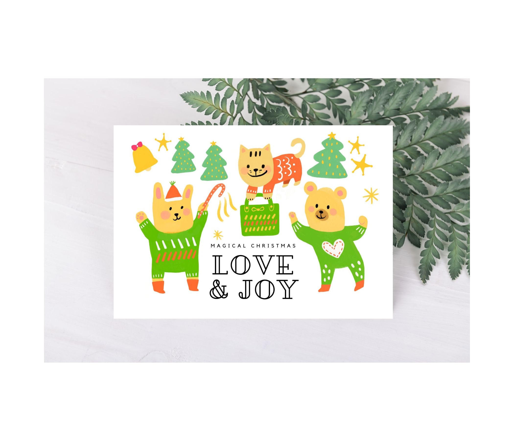 Printable Christmas Card Designs of 3 - Etsy