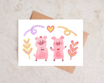 Printable Love Card Designs of 3 (Instant Download)