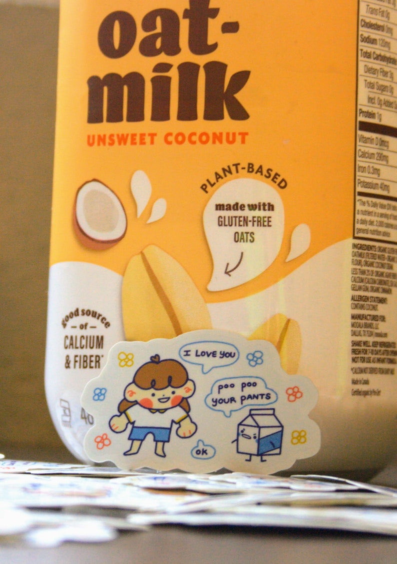 Lactose Intolerance Funny Sticker Etsy