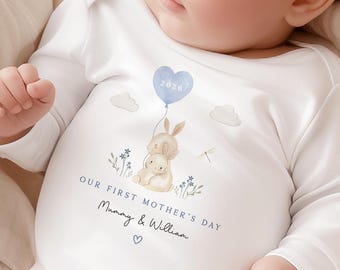First Mothers Day Sleepsuit | First Mothers Day Baby Vest | First Mother's Day as my Mummy | Our First Mother's Day Together Babygrow