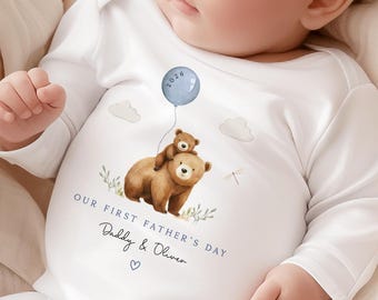First Fathers Day Baby Vest | First Fathers Day Sleepsuit | First Father's Day as my Daddy | Our First Father's Day Together Baby Bodysuit