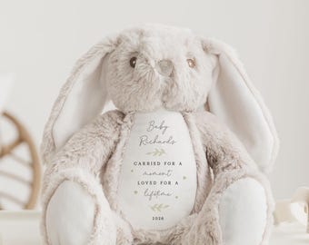 Baby Loss Gift | Baby Grief Teddy | Miscarriage Bunny | Angel Baby Memorial | Baby Loss Keepsake