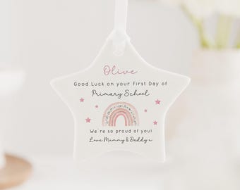 First Day of School Gift | Good Luck on your First Day at Primary School Keepsake | First Day of School, Nursery, Preschool, Kindergarten
