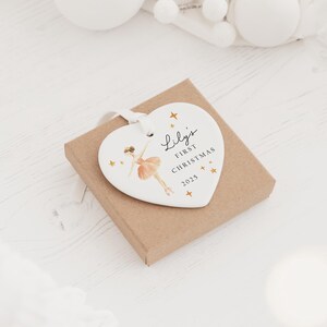 Personalised Baby's First Christmas Decoration | Keepsake Christmas Bauble Gift Ceramic Ornament | Baby's 1st Christmas Nutcracker Bauble immagine 2