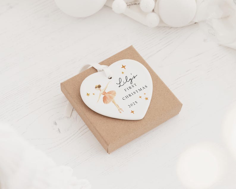 Personalised Baby's First Christmas Decoration | Keepsake Christmas Bauble Gift Ceramic Ornament | Baby's 1st Christmas Nutcracker Bauble immagine 2