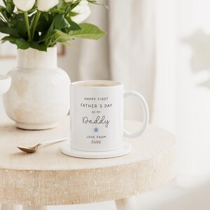 Happy First Father's Day Grandad Mug & Coaster Set | Father's Day Gift | New Grandpa Gift | Gift for Him | Gift Daddy Grandad Mug Only
