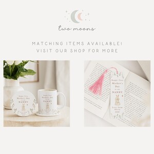 First Mothers Day Nana Gift | Personalised First Mother's Day Ceramic Heart or Disc with Giftbox for New Nana | Nanna | Nanny | Nan image 5