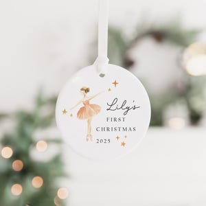 Personalised Baby's First Christmas Decoration | Keepsake Christmas Bauble Gift Ceramic Ornament | Baby's 1st Christmas Nutcracker Bauble immagine 8