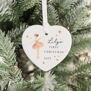 Personalised Baby's First Christmas Decoration | Keepsake Christmas Bauble Gift Ceramic Ornament | Baby's 1st Christmas Nutcracker Bauble immagine 6