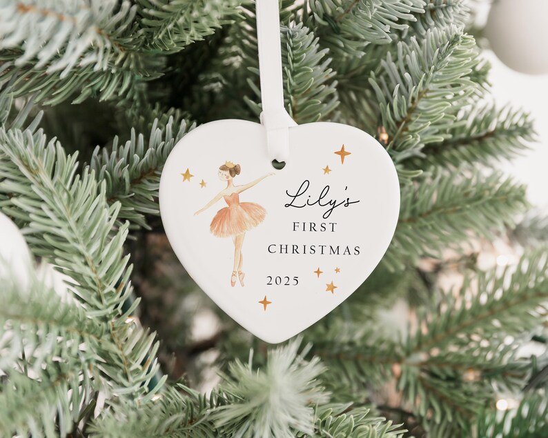 Personalised Baby's First Christmas Decoration | Keepsake Christmas Bauble Gift Ceramic Ornament | Baby's 1st Christmas Nutcracker Bauble immagine 6