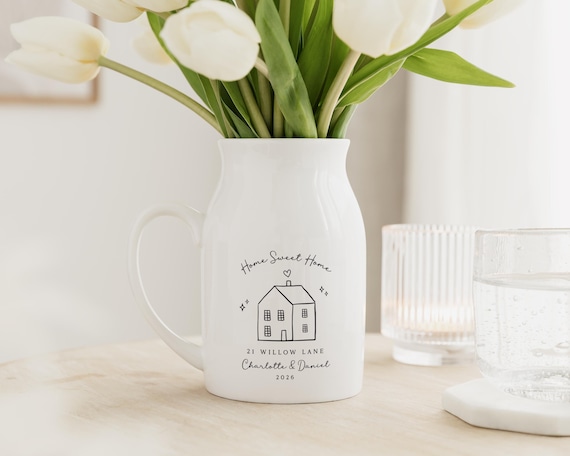 New Home Gift | First Home Gift | New Home Vase | Our New Home Vase | My New Home Keepsake Vase | New House Gift for Couple