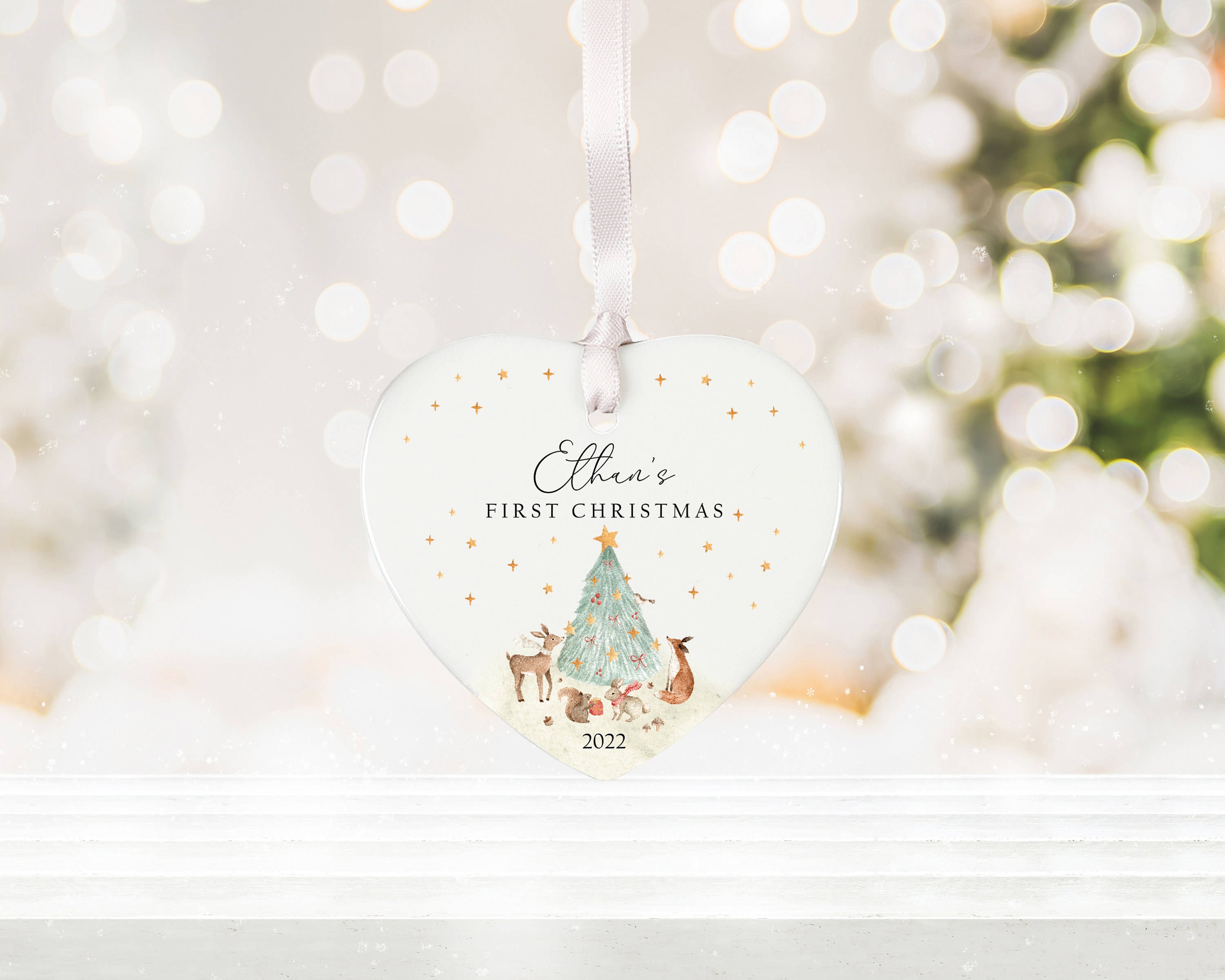 Personalised Baby's First Christmas Decoration Keepsake - Etsy