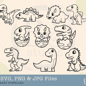 Dinosaur Svg Bundle, Dinosaur svg, Baby Dinosaur svg, Cute Dinosaur svg, Dinosaur clipart, Dino svg Bundle, dino svg, Cute Baby Dinosaur svg