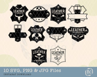 Leather Works svg Bundle, Crafting Svg, Handmade Svg, Crafter svg, Leather svg, Sewing svg, Leather tools svg, Crafters svg, Leather Goods