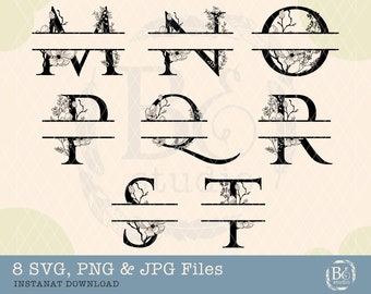 Floral Alphabets Svg File, Flower Alphabets svg, M-T floral letters, Monogram svg, Letters svg, Wedding Letters, Alphabets svg, Fonts svg