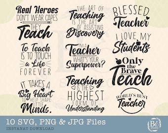 School Teacher svg, School svg, Teacher svg Bundle, Teacher Quote svg, Teacher Life svg, Back to School svg, Teacher Appreciation svg