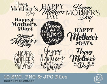 Mother's Day SVG Bundle, Mom SVG, Mom Shirt svg, Mother's Day PNG, Mom Life, Hand Lettered Mom quote, Gift for Mom, Mom Svg Files for Cricut