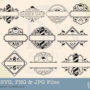 Barbershop Svg Bundle, Barbershop Sign Svg, Salon Svg, Barber svg, Barber design svg, Hair dresser svg, Barber shop svg, Hair Cut svg, Png