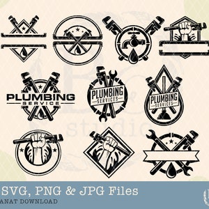 Plumber Svg Bundle, Plumber Tools svg, Plumbing Svg, Plumber Clipart, Plumber Service Svg, Plumber vector, Pipe repair svg, Repair svg, png