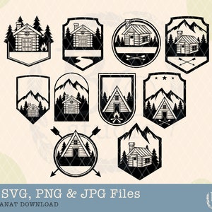 Cabin Svg Bundle, Wooden Cabin svg, Forest Cabin svg, Log Cabin Svg, Lodge Svg, Woods Log Cabin, Cabin Png, Cottage Svg, Cabin Silhouette