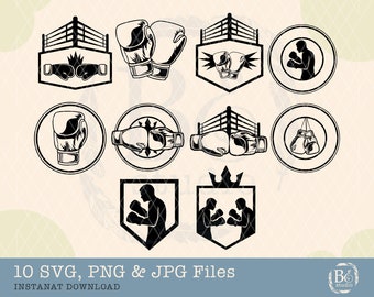 Boxing Svg bundle, Boxing Gloves cut file, Boxing Ring svg, Doxing Shirt design, Boxer Svg, Boxing silhouette, Boxing Gym svg, Gym svg, png