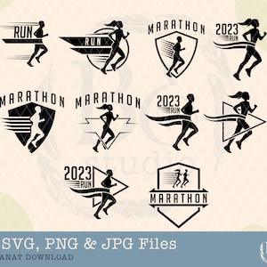 Marathon Svg, Marathon Runner Svg, Runners svg, Runner svg, Marathon bundle design, Marathon Vector, Run svg, Exercise svg, Running svg, png