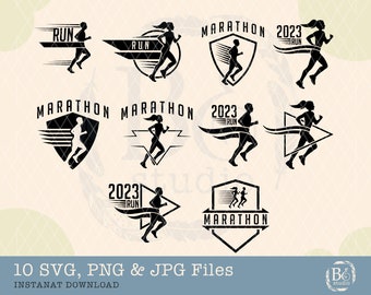 Marathon Svg, Marathon Runner Svg, Runners svg, Runner svg, Marathon bundle design, Marathon Vector, Run svg, Exercise svg, Running svg, png