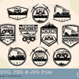 Mining Svg Bundle, Coal Mining Svg, Mining Tools Clipart, Mining Shirt design, Cut Files for Cricut, Miner Svg, Mining Hat Svg, Bundle svg