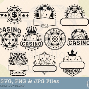 Casino Svg Bundle, Casino Game svg, Playing Cards svg, Game svg, Gambling svg, Casino shirt, Casino svg, Dice svg, Cards svg, Las Vegas png
