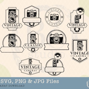 Classic Camera svg Bundle, Photographer svg, Photography svg, Vintage Camera svg, Retro camera svg, Vintage cam svg, Old Camera svg, Cutfile