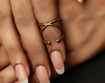 Anillo de latón para artritis, férula de cuello de cisne ajustable de plata o oro, joyería para artritis reumatoide, soporte para dedos con EDS, anillo para nudillos