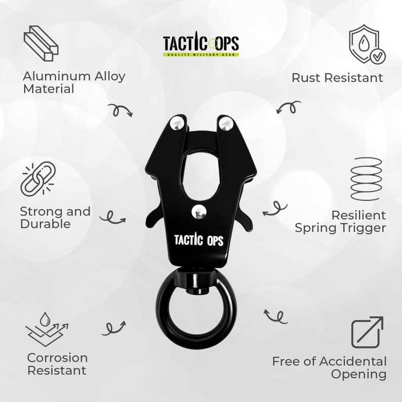 Frog Clip Swivel Keychain Heavy Duty Quick Release Clasp Dog Etsy