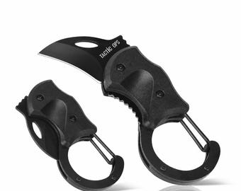 Porte-clés mousqueton pour couteaux de poche avec lame verrouillable (paquet de 1)
