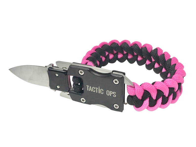 Paracord Tactical Knife Bracelet Survival Gear EDC Etsy