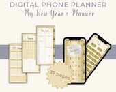 Digital Phone Planner, Android Planner, Pocket Planner, Hyperlinked Planner, New Year's Planner, Goal Setting Planner, New Year Goals