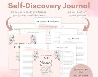 Self Reflection Journal, Personal Growth Journal, Self Discovery, Mindfulness Journal, Self Love Journal, Journal Prompts, Self Awareness