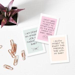 Affirmation Cards for Mom, Motivational Cards, Mom Affirmations, Daily Affirmation, New Mom Gift Ideas, Printable Affirmation Cards image 4