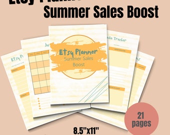 Etsy Shop Planner, Online Shop Planner, Etsy Business Plan, Etsy Seller Planner, Small Business Planner, Etsy Sales Tracker, Sell On Etsy