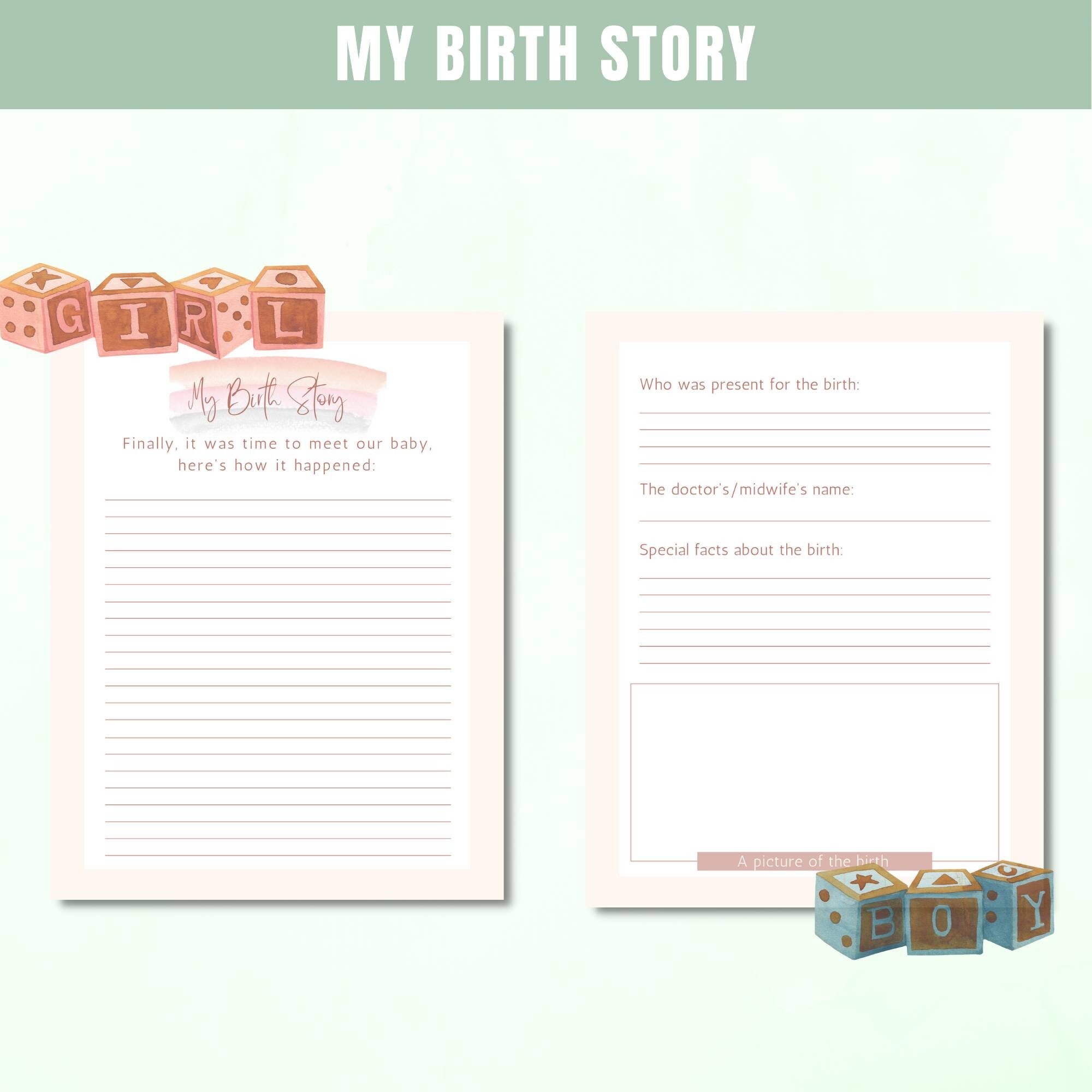 Printable Pregnancy Journal, Pregnancy Diary, Pregnancy Planner ...