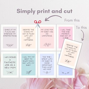 Affirmation Cards for Mom, Motivational Cards, Mom Affirmations, Daily Affirmation, New Mom Gift Ideas, Printable Affirmation Cards image 7