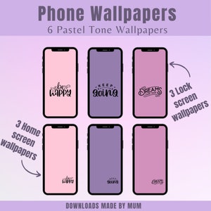 iPhone Wallpaper, Pastel Mobile Wallpaper, Android Wallpaper, Phone Background, Cell Phone Wallpaper, Minimalist Wallpaper